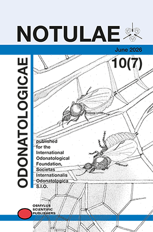 Cover Notulae odonatologicae 10(7)